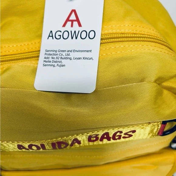 Aolida Bag Women’s Backpack Fashions Waterproof Rucksack School Laptop Usb Yelow - Picture 3 of 14